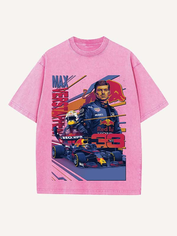 Max Verstappen Print Round Neck T-shirt