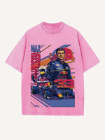 Max Verstappen Print Round Neck T-shirt