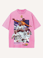 Kylian Mbappé Print Round Neck T-shirt