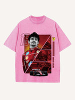 Charles Leclerc Print Round Neck T-shirt