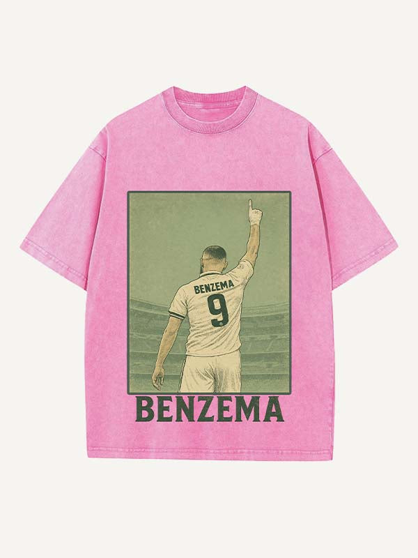 Karim Benzema Print Round Neck T-shirt