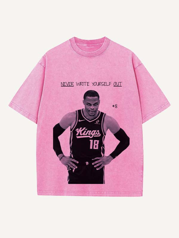 Russell Westbrook Print Round Neck T-shirt