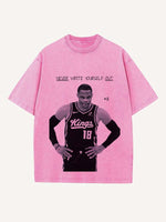 Russell Westbrook Print Round Neck T-shirt