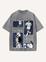 Lionel Messi Print Round Neck T-shirt