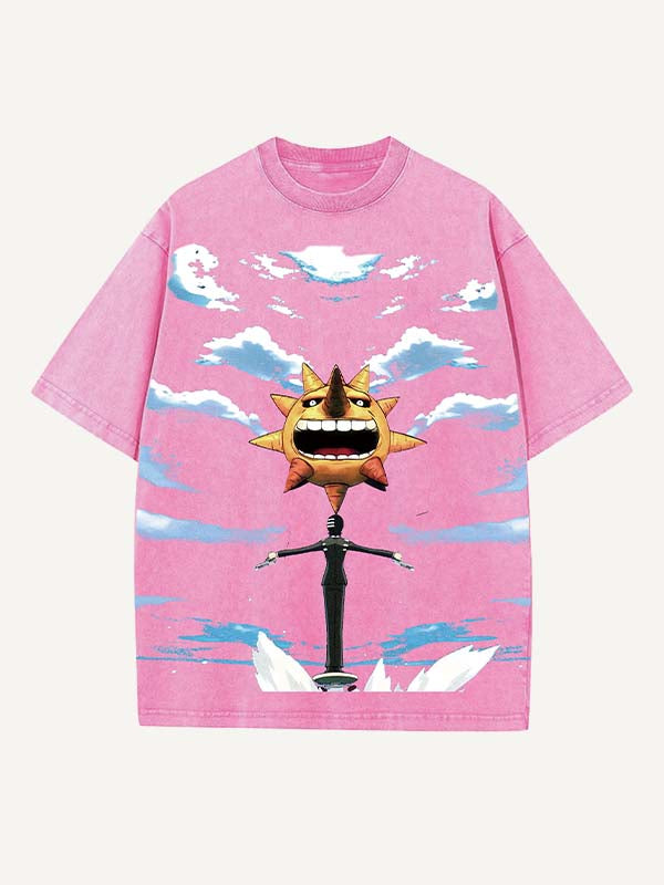 Soul Eater Print Round Neck T-shirt