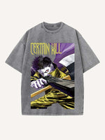 One-Punch Man Print Round Neck T-shirt