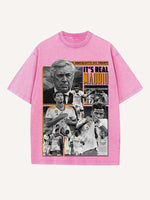 Real Madrid Print Round Neck T-shirt