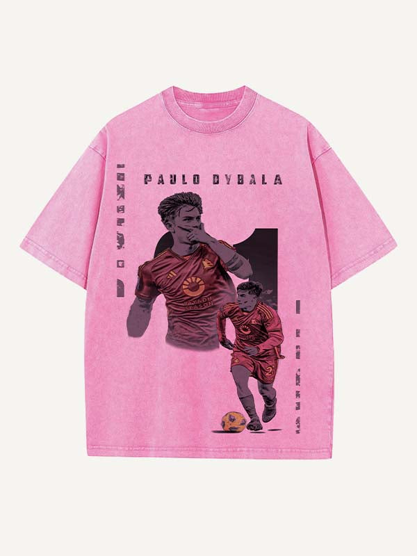 Paulo Dybala Print Round Neck T-shirt