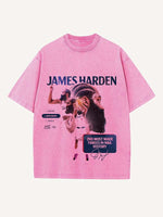 James Harden Print Round Neck T-shirt