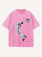 Russell Westbrook Print Round Neck T-shirt