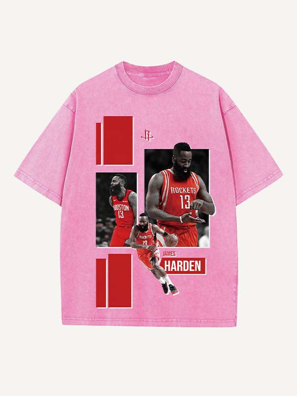 James Harden Print Round Neck T-shirt