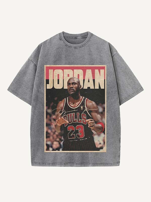 Michael Jordan Print Round Neck T-shirt