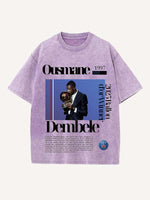 Ousmane Dembélé Print Round Neck T-shirt