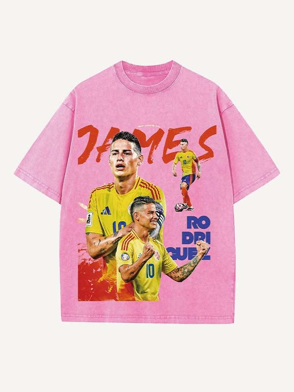 James Rodríguez Print Round Neck T-shirt