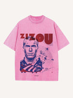 Zizou Print Round Neck T-shirt