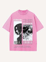 Attack on Titan Print Round Neck T-shirt