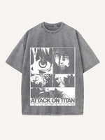 Attack on Titan Print Round Neck T-shirt