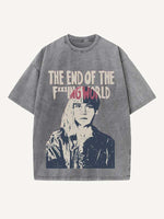 The End of the Fxxxing World Print Round Neck T-shirt