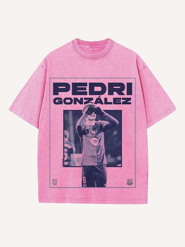 Pedri Print Round Neck T-shirt