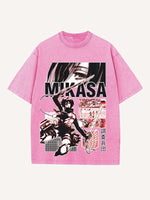 Attack on Titan Print Round Neck T-shirt