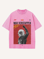 Max Verstappen Print Round Neck T-shirt