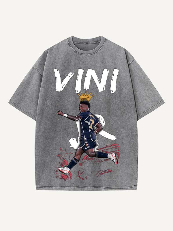 Vinícius Júnior Print Round Neck T-shirt