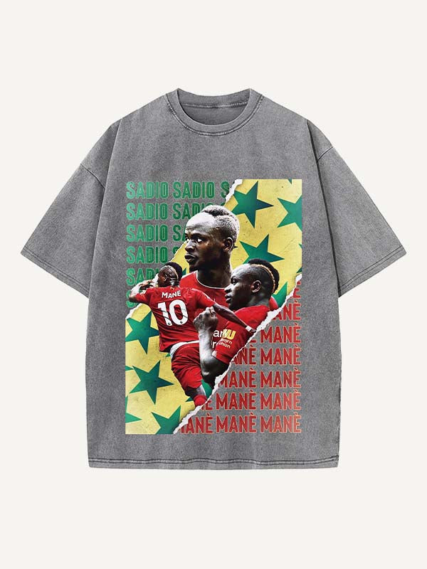 Sadio Mané Print Round Neck T-shirt