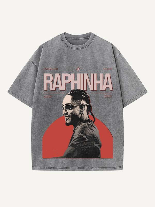 Raphinha Print Round Neck T-shirt