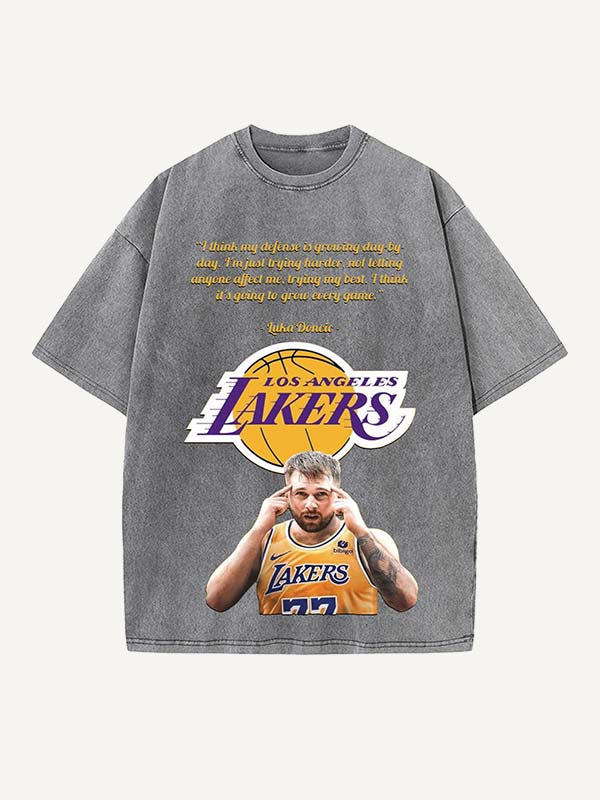 Luka Dončić Print Round Neck T-shirt