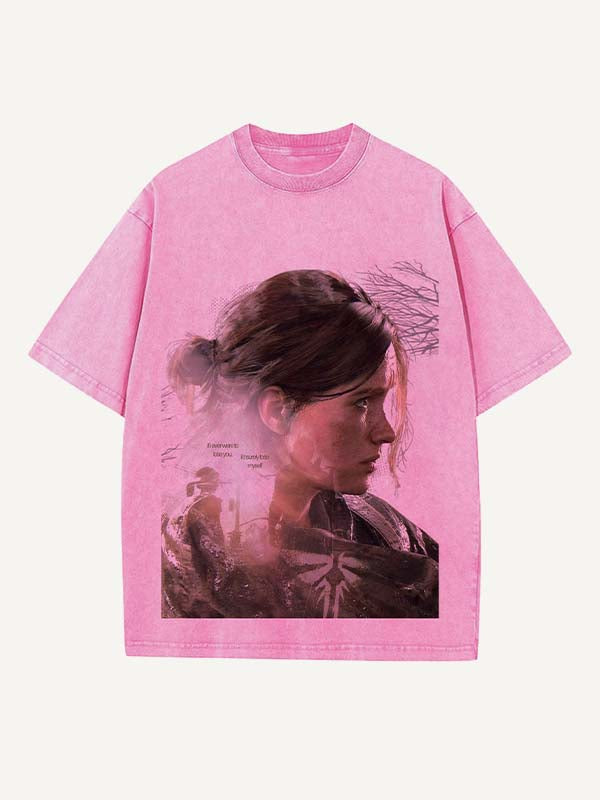 The Last of Us Print Round Neck T-shirt
