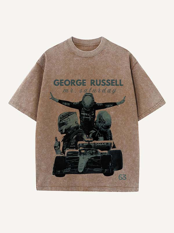 George Russell Print Round Neck T-shirt