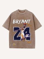Kobe Bryant Print Round Neck T-shirt