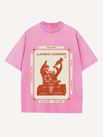 Lando Norris Print Round Neck T-shirt