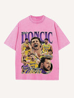 Luka Dončić Print Round Neck T-shirt