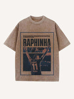 Raphinha Print Round Neck T-shirt