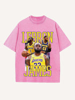 LeBron James Print Round Neck T-shirt