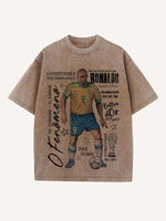 Ronaldo Print Round Neck T-shirt