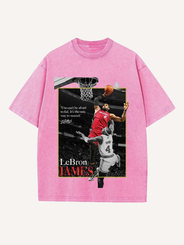 LeBron James Print Round Neck T-shirt
