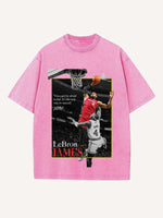 LeBron James Print Round Neck T-shirt