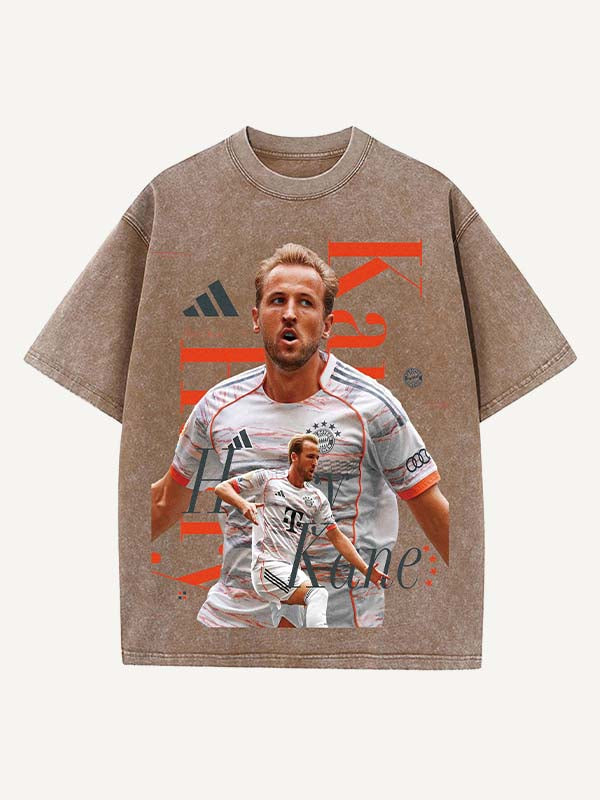 Harry Kane Print Round Neck T-shirt