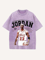 Michael Jordan Print Round Neck T-shirt