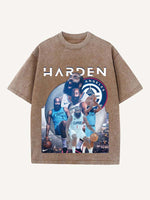 James Harden Print Round Neck T-shirt