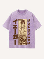 Attack on Titan Print Round Neck T-shirt