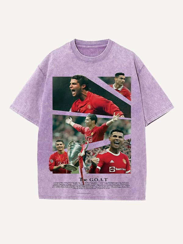 Cristiano Ronaldo Print Round Neck T-shirt