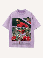 Cristiano Ronaldo Print Round Neck T-shirt