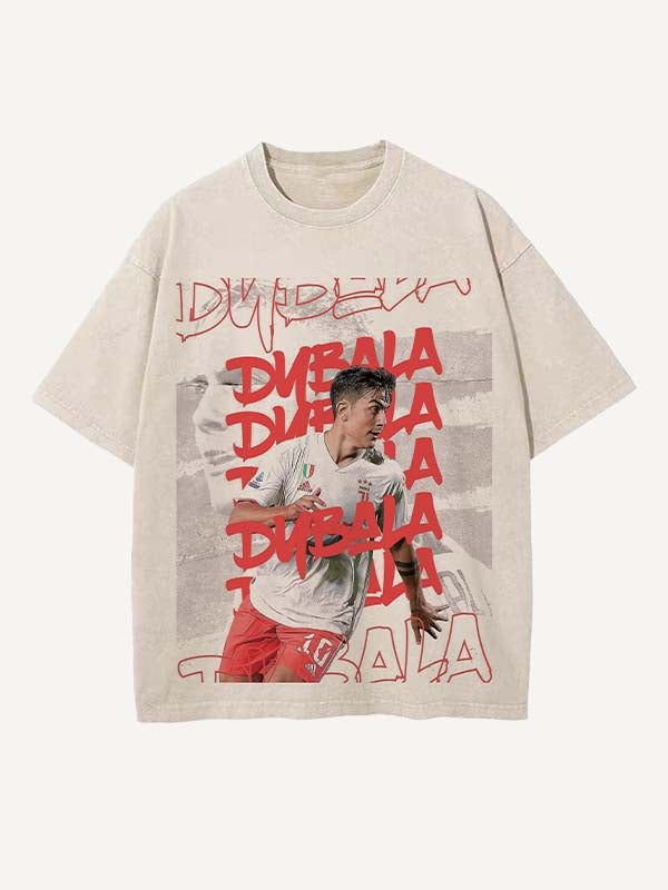 Paulo Dybala Print Round Neck T-shirt