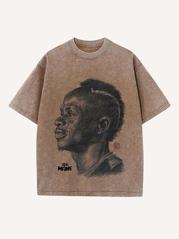 Sadio Mané Print Round Neck T-shirt