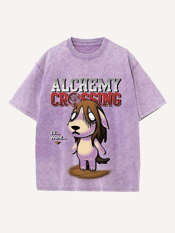 Fullmetal Alchemist Print Round Neck T-shirt