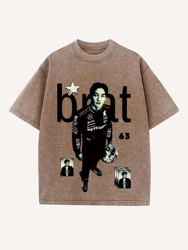 George Russell Print Round Neck T-shirt