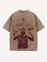 James Harden Print Round Neck T-shirt